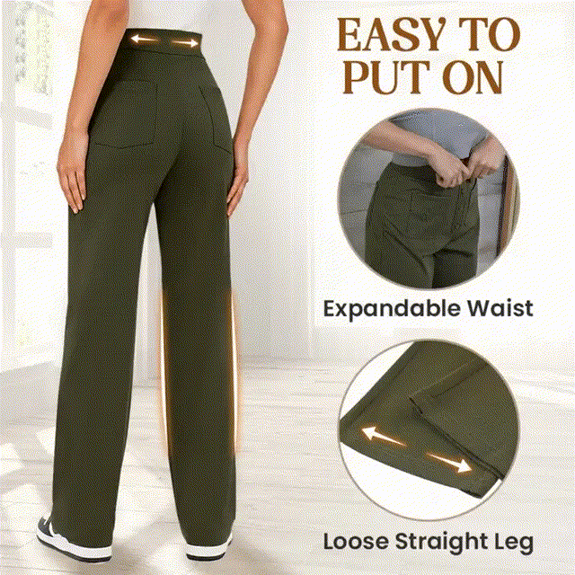 💖LAST DAY SALE 50% OFF💖2026 Women's New Type Casual High Waist Stretch Pants